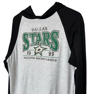 NHL Dallas Stars Men's M Raglan Long Sleeve Hoodie Multicolor M Cotton Casual